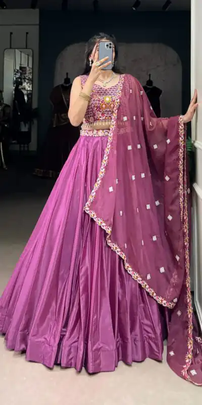 LNB 1446 Pink Silk Crepe Sequins Work & Embroidery Work Lehenga Choli in . Affordable Price ₹2999. Delivery 4-6 Working Days. Shop now. | Bollywood Lehenga, Creative Lehenga, Designer Lehenga, Embroidered Lehenga, Lehenga, Party Wear Lehenga