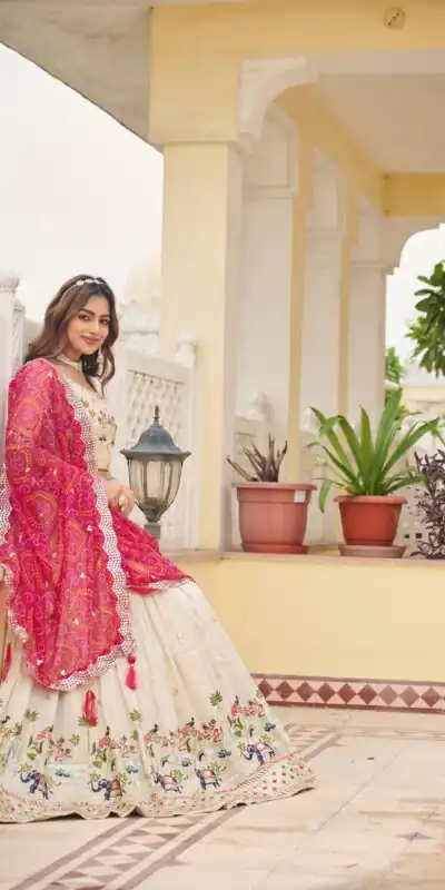 Ram 143 Pink in Color Tissue Silk Embroidery Work Lehenga Choli . Now at just ₹3249. Delivery 4-6 Working Days. Shop now. | Bollywood Lehenga, Creative Lehenga, Designer Lehenga, Embroidered Lehenga, Lehenga, Party Wear Lehenga