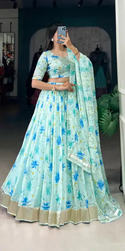 LNB 1036 Pista Color Tabby Silk with Lace Work Lehenga Choli . Wedding, Party, Festive, Events, Grab it for ₹1999. Delivery 4-6 Working Days. Shop now. | Bollywood Lehenga, Creative Lehenga, Designer Lehenga, Embroidered Lehenga, Lehenga, Party Wear Lehenga