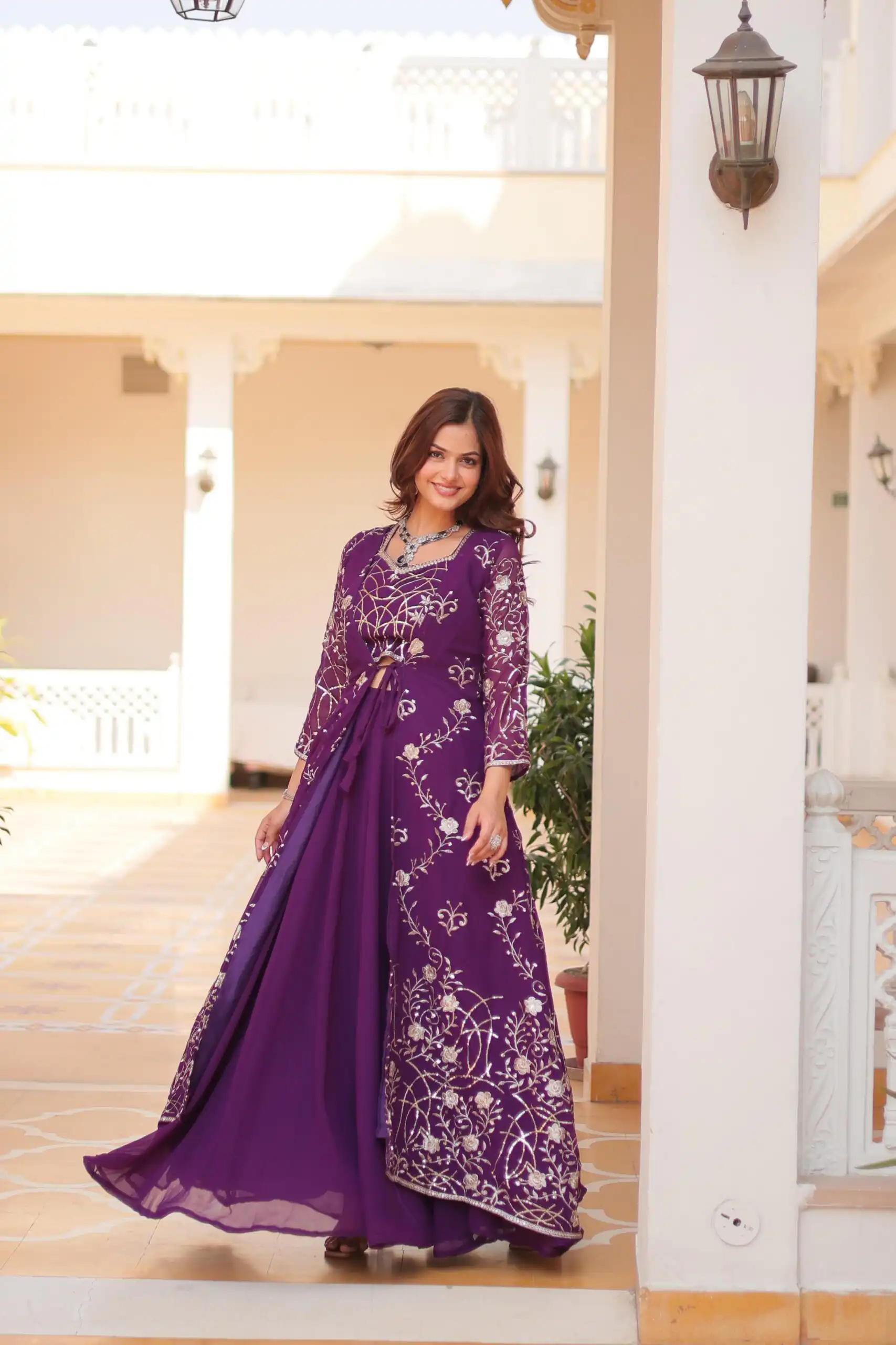 Ram 073 Purple Color Fox Georgette Lehenga Choli with Embroidery Work. Festive Deal ₹2149. Delivery 4-6 Working Days. Shop now. | Bollywood Lehenga, Creative Lehenga, Designer Lehenga, Embroidered Lehenga, Lehenga, Party Wear Lehenga