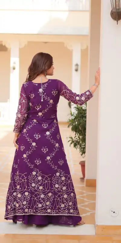 Ram 073 Purple Color Fox Georgette Lehenga Choli with Embroidery Work. Festive Deal ₹2149. Delivery 4-6 Working Days. Shop now. | Bollywood Lehenga, Creative Lehenga, Designer Lehenga, Embroidered Lehenga, Lehenga, Party Wear Lehenga