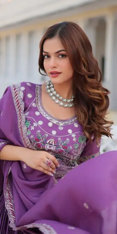 Ram 064 Purple Pure Chinon Lehenga Choli with Embroidery Work. Introductory Price ₹3049. Delivery 4-6 Working Days. Shop now. | Bollywood Lehenga, Creative Lehenga, Designer Lehenga, Embroidered Lehenga, Lehenga, Party Wear Lehenga