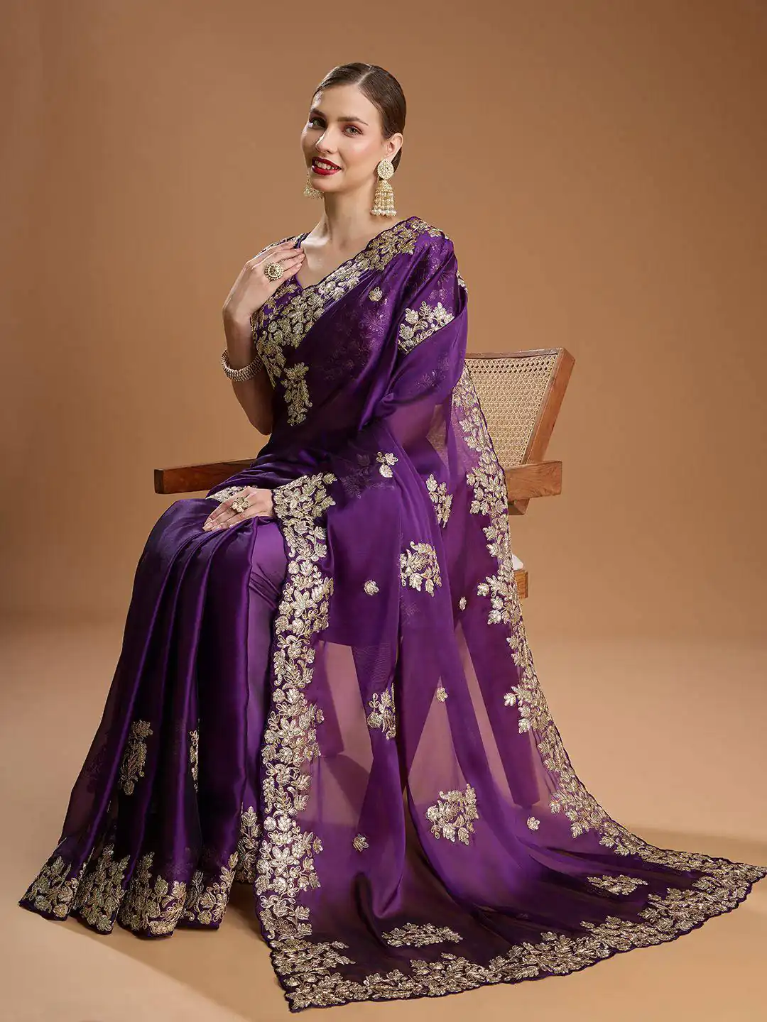 BT 1301 Purple Rangoli Silk Saree with Sequins Work & Embroidery Work. Now at just ₹1999. Delivery 4-6 Working Days. Shop now. | Bollywood Sarees, Creative Sarees, Designer Sarees, Embroidered Sarees, Ethnic Saree, Modern Digital sarees, Party Wear Sarees, Sarees