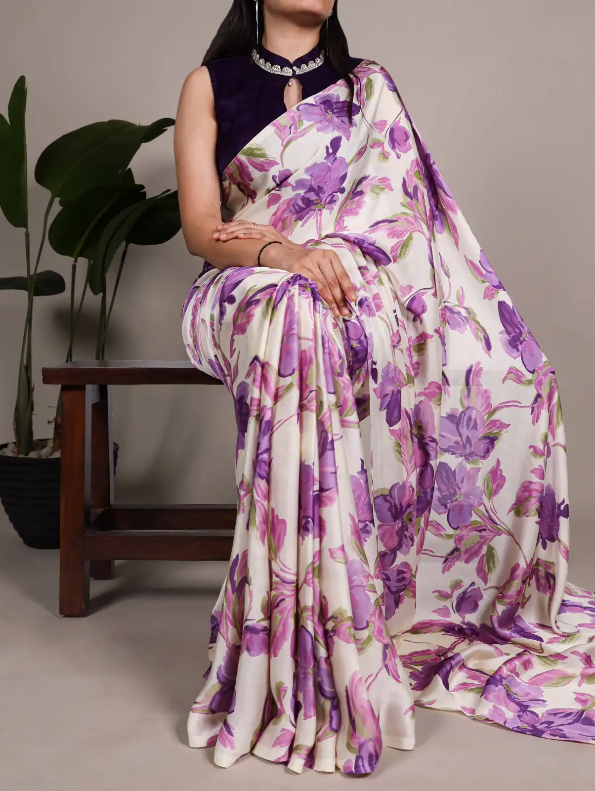 YNF 7008 Purple Satin Silk Saree Perfect for Wedding, Party, Festival Celebrations, Temple Visit, Ethnic Day – . Affordable Price ₹1849. Delivery 4-6 | Bollywood Sarees, Creative Sarees, Designer Sarees, Embroidered Sarees, Ethnic Saree, Modern Digital sarees, Party Wear Sarees, Sarees