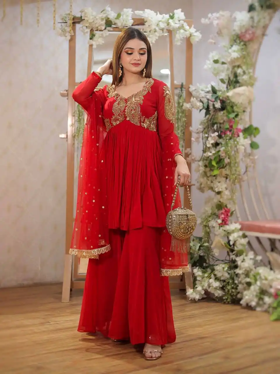 BT 5006 Red Fox Georgette Salwar Suit with Sequins Work & Embroidery Work. Best Price ₹1999. Delivery 4-6 Working Days. Shop now. | Designer Suits, Jump Suits, Tops & Bottoms, Track Suits, Trendy Wear, Casual Suits, Creative suits, Palazzo Suits, Party Wear Suits, Patiala Suits, Salwar suit, Straight Suits