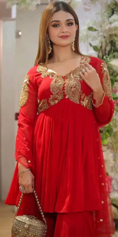 BT 5006 Red Fox Georgette Salwar Suit with Sequins Work & Embroidery Work. Best Price ₹1999. Delivery 4-6 Working Days. Shop now. | Designer Suits, Jump Suits, Tops & Bottoms, Track Suits, Trendy Wear, Casual Suits, Creative suits, Palazzo Suits, Party Wear Suits, Patiala Suits, Salwar suit, Straight Suits