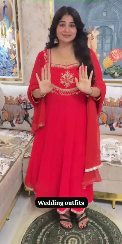 LG 2022 Red Georgette Salwar Suit with Lace Work & Embroidery Work. Exclusive Offer ₹1899. Delivery 4-6 Working Days. Shop now. | Designer Suits, Jump Suits, Tops & Bottoms, Track Suits, Trendy Wear, Casual Suits, Creative suits, Palazzo Suits, Party Wear Suits, Patiala Suits, Salwar suit, Straight Suits