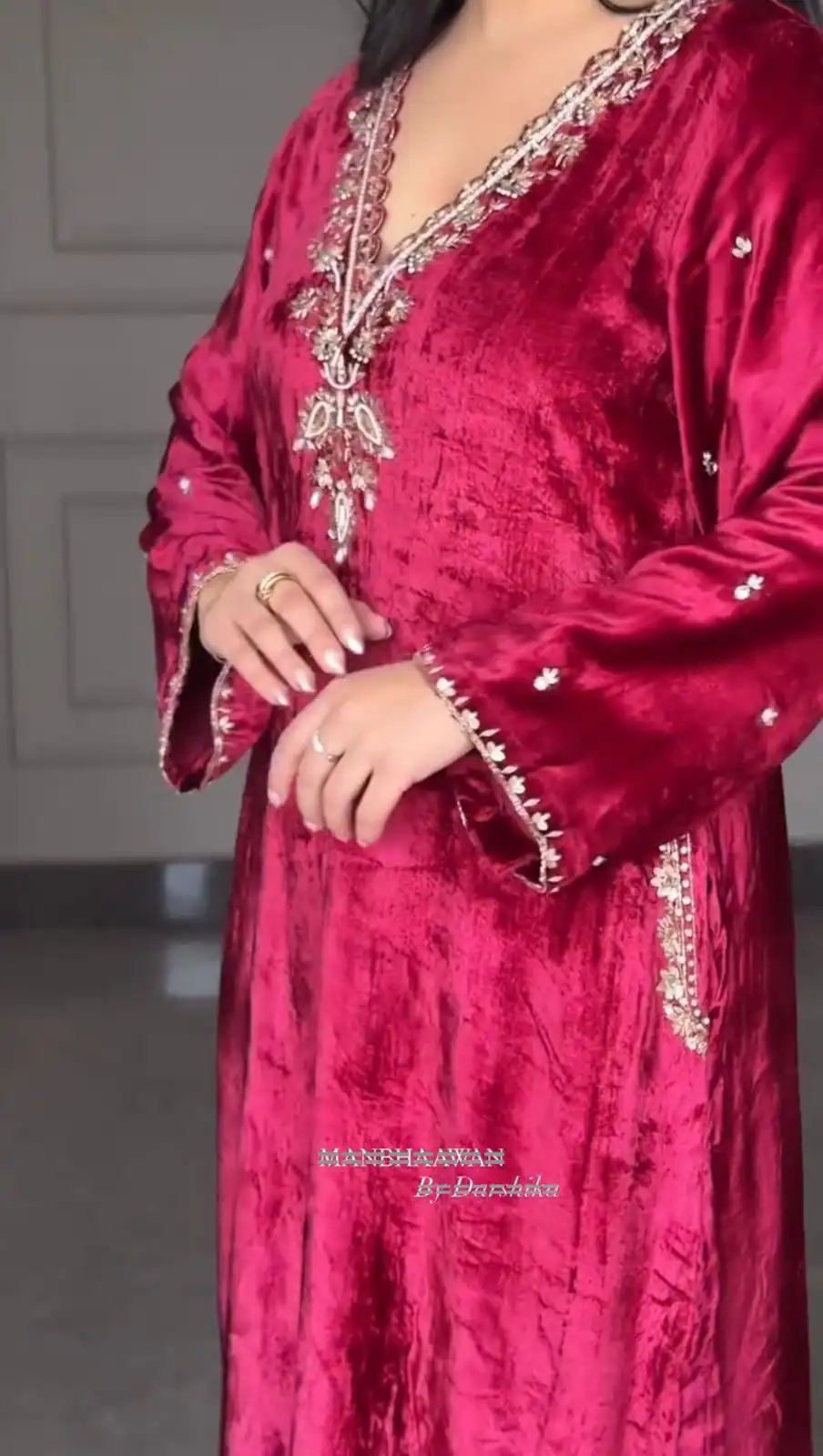 LG 2025 Red Velvet Salwar Suit with Embroidery Work & Lace Work. Exclusive Offer ₹1899. Delivery 4-6 Working Days. Shop now. | Designer Suits, Jump Suits, Tops & Bottoms, Track Suits, Trendy Wear, Casual Suits, Creative suits, Palazzo Suits, Party Wear Suits, Patiala Suits, Salwar suit, Straight Suits