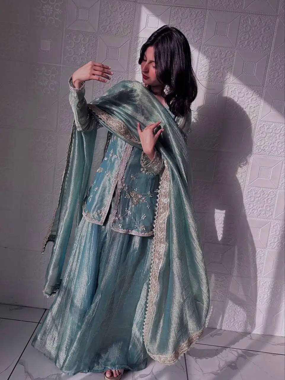 BT 5009 Sky Blue Fandy Silk Salwar Suit Perfect for Wedding, Party, Bridal Wear, Family Gatherings, Engagement – . Exclusive Offer ₹2499. Delivery | Designer Suits, Jump Suits, Tops & Bottoms, Track Suits, Trendy Wear, Casual Suits, Creative suits, Palazzo Suits, Party Wear Suits, Patiala Suits, Salwar suit, Straight Suits
