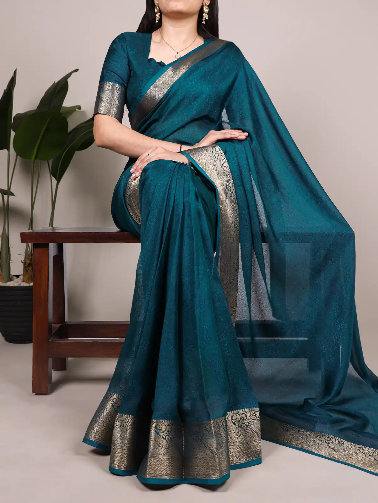 YNF 7908 Teal Mass Mello Saree with Zari Work. Wedding, Party, Festive, Events Introductory Price ₹1449. Delivery 4-6 Working Days. Shop now. | Bollywood Sarees, Creative Sarees, Designer Sarees, Embroidered Sarees, Ethnic Saree, Modern Digital sarees, Party Wear Sarees, Sarees