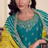 DS V 72961 Teal in Viscose Chinon Zari Work & Embroidery Work Salwar Suit . Special Price ₹2549. Delivery 4-6 Working Days. Shop now. | Designer Suits, Jump Suits, Tops & Bottoms, Track Suits, Trendy Wear, Casual Suits, Creative suits, Palazzo Suits, Party Wear Suits, Patiala Suits, Salwar suit, Straight Suits