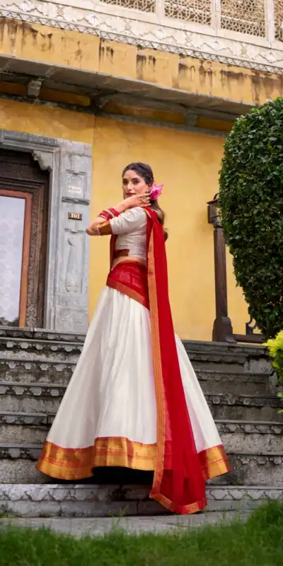 LNB 2029 White Poly Cotton Lehenga Choli Perfect for Wedding, Party, Bridal Wear, Sangeet, Baisakhi –. Affordable Price ₹1899. Delivery 4-6 Working Days. | Bollywood Lehenga, Creative Lehenga, Designer Lehenga, Embroidered Lehenga, Lehenga, Party Wear Lehenga