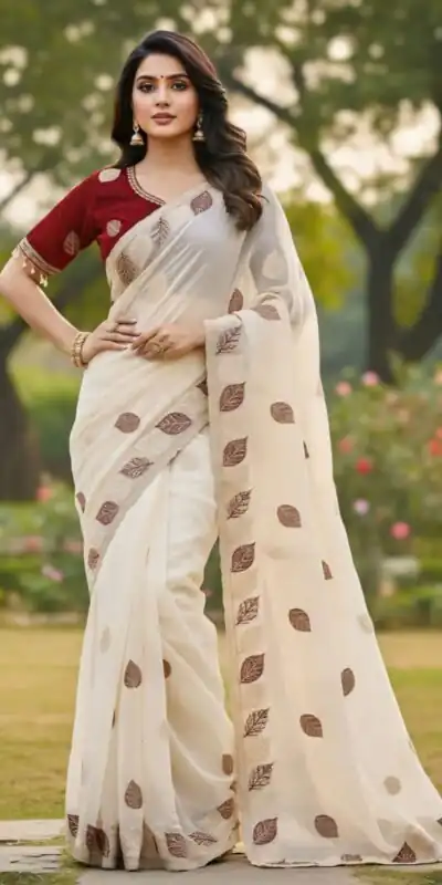 SC 1005 White in Soft fandy Silk Embroidery Work & Lace Work Saree . Available at ₹2499 only. Delivery 4-6 Working Days. Shop now. | Bollywood Sarees, Creative Sarees, Designer Sarees, Embroidered Sarees, Ethnic Saree, Modern Digital sarees, Party Wear Sarees, Sarees