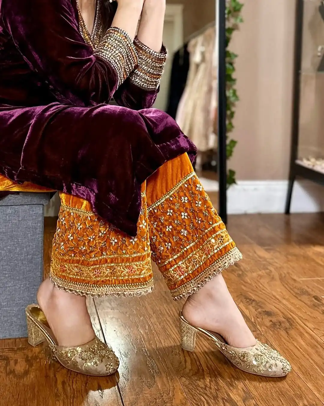 LG 2028 Wine Velvet Salwar Suit with Mirror Work & Embroidery Work. Available at ₹1949 only. Delivery 4-6 Working Days. Shop now. | Designer Suits, Jump Suits, Tops & Bottoms, Track Suits, Trendy Wear, Casual Suits, Creative suits, Palazzo Suits, Party Wear Suits, Patiala Suits, Salwar suit, Straight Suits