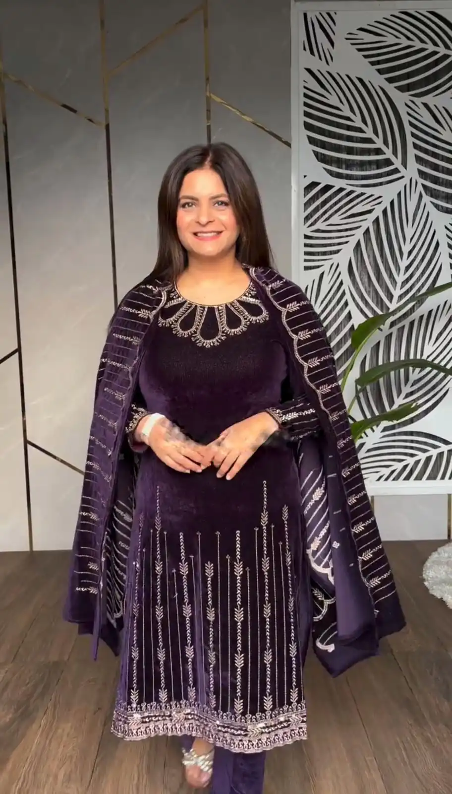 SRK 5211 Wine in Viscose Velvet Embroidery Work & Lace Work Salwar Suit . Grab it for ₹1999. Delivery 4-6 Working Days. Shop now. | Designer Suits, Jump Suits, Tops & Bottoms, Track Suits, Trendy Wear, Casual Suits, Creative suits, Palazzo Suits, Party Wear Suits, Patiala Suits, Salwar suit, Straight Suits