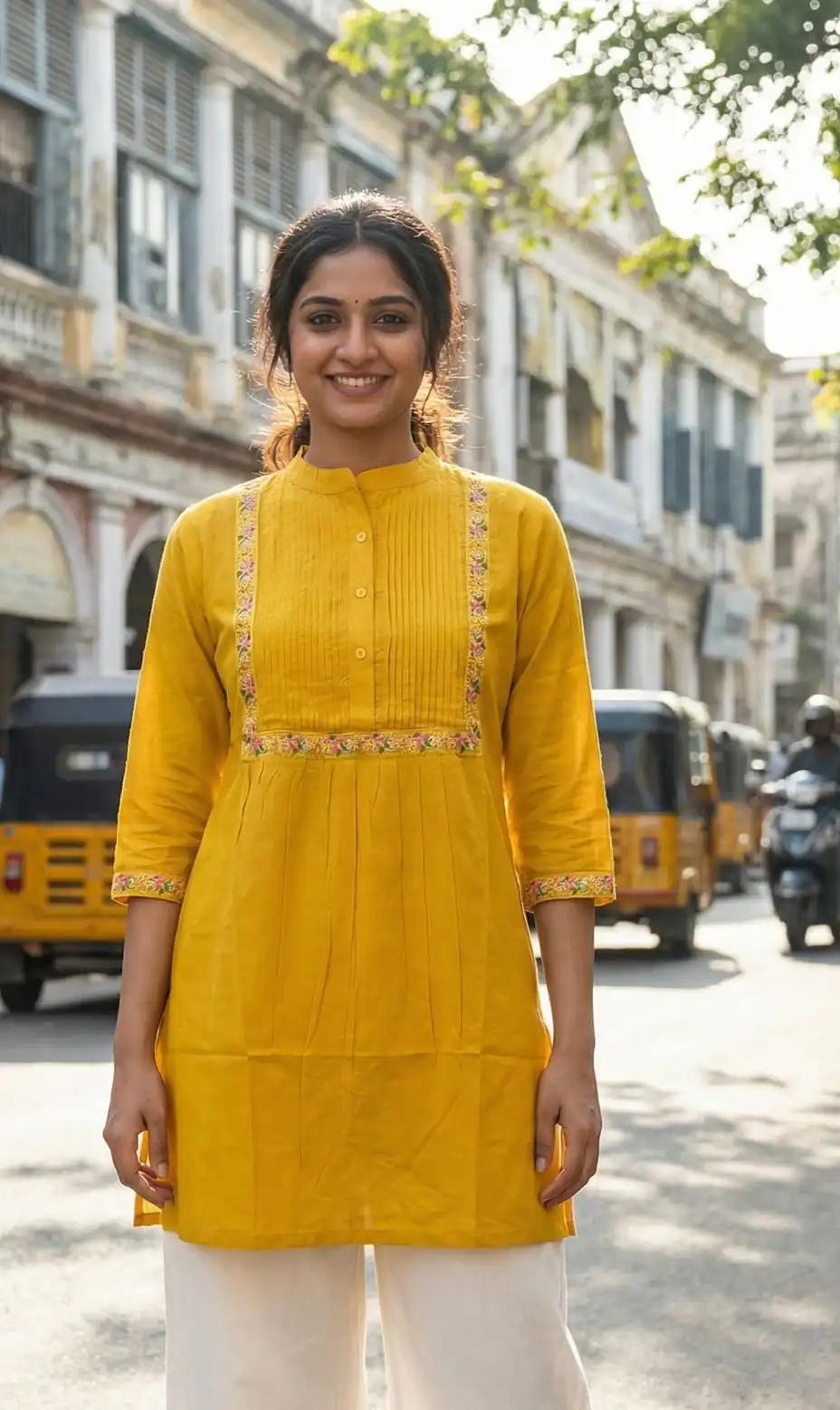 INLI Charmi vol 1 Yellow Color Rayon Kurti with malti Embroidery Work. Festive Deal ₹1349. Delivery 4-6 Working Days. Shop now. | Bollywood Kurti, Creative Kurtis, Designer Kurti, Kurti, Party Wear Kurti, Selfie Kurti