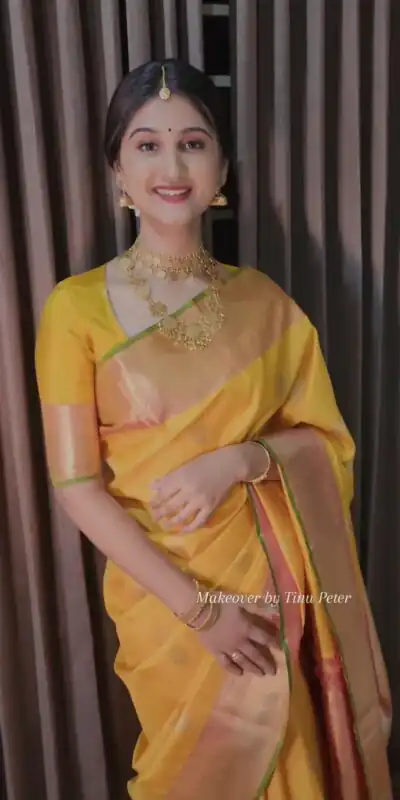 KP 5086 Yellow Color Soft Lichi Silk Saree with Lace Border & Lace Work. Now at just ₹1499. Delivery 4-6 Working Days. Shop now. | Bollywood Sarees, Creative Sarees, Designer Sarees, Embroidered Sarees, Ethnic Saree, Modern Digital sarees, Party Wear Sarees, Sarees