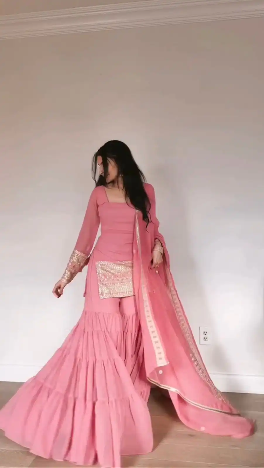 RTC 5962 Baby Pink Faux Georgette Salwar Suit Perfect for Wedding, Party, Cultural Events, Holi, Lohri – . Now at just ₹2049. Delivery 4-6 Working | Jump Suits, Straight Suits, Tops & Bottoms, Track Suits, Trendy Wear, Casual Suits, Creative suits, Designer Suits, Palazzo Suits, Party Wear Suits, Patiala Suits, Salwar suit