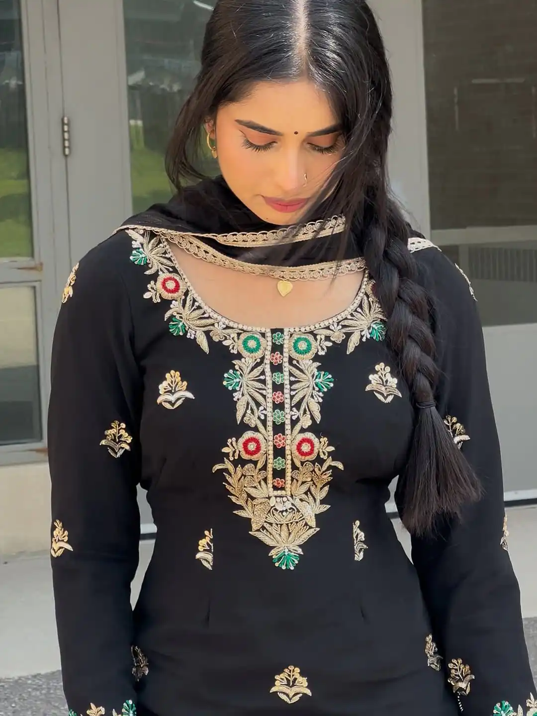 ZF 421 Black in Chinon Silk Lace Work & Embroidery Work Salwar Suit . Available at ₹1899 only. Delivery 4-6 Working Days. Shop now. | Designer Suits, Jump Suits, Tops & Bottoms, Track Suits, Trendy Wear, Casual Suits, Creative suits, Palazzo Suits, Party Wear Suits, Patiala Suits, Salwar suit, Straight Suits