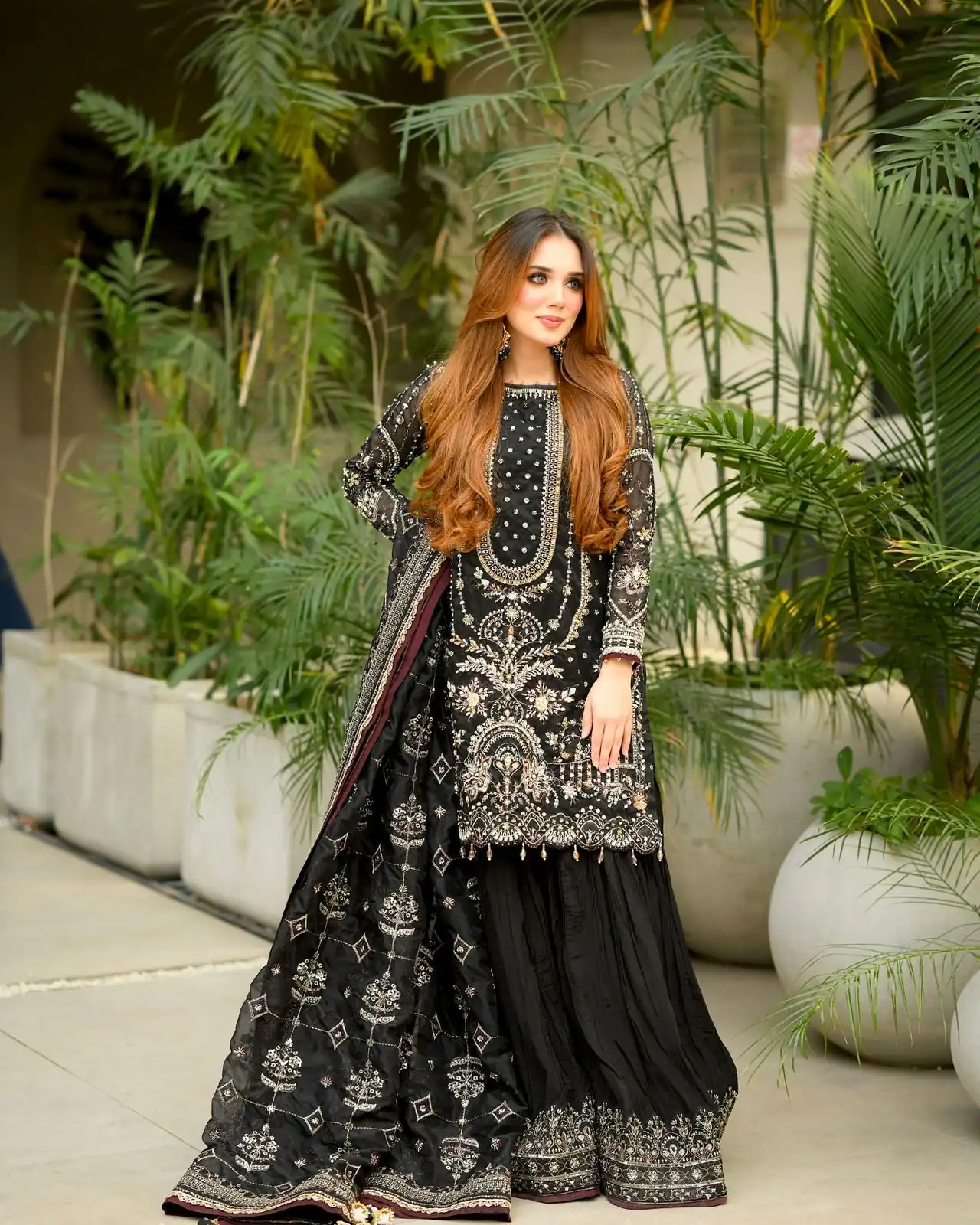 AD 213 Black Khajuri Crush Georgette Salwar Suit with Lace Work & Embroidery Work. Festive Deal ₹2649. Delivery 4-6 Working Days. Shop now. | Jump Suits, Straight Suits, Tops & Bottoms, Track Suits, Trendy Wear, Casual Suits, Creative suits, Designer Suits, Palazzo Suits, Party Wear Suits, Patiala Suits, Salwar suit