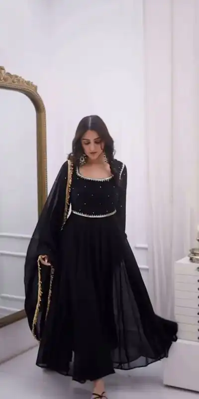 RTC 5965 Black in Color Faux Georgette Lace Work Salwar Suit . Wedding, Party, Festive, Get it for ₹2049. Delivery 4-6 Working Days. Shop now. | Jump Suits, Straight Suits, Tops & Bottoms, Track Suits, Trendy Wear, Casual Suits, Creative suits, Designer Suits, Palazzo Suits, Party Wear Suits, Patiala Suits, Salwar suit