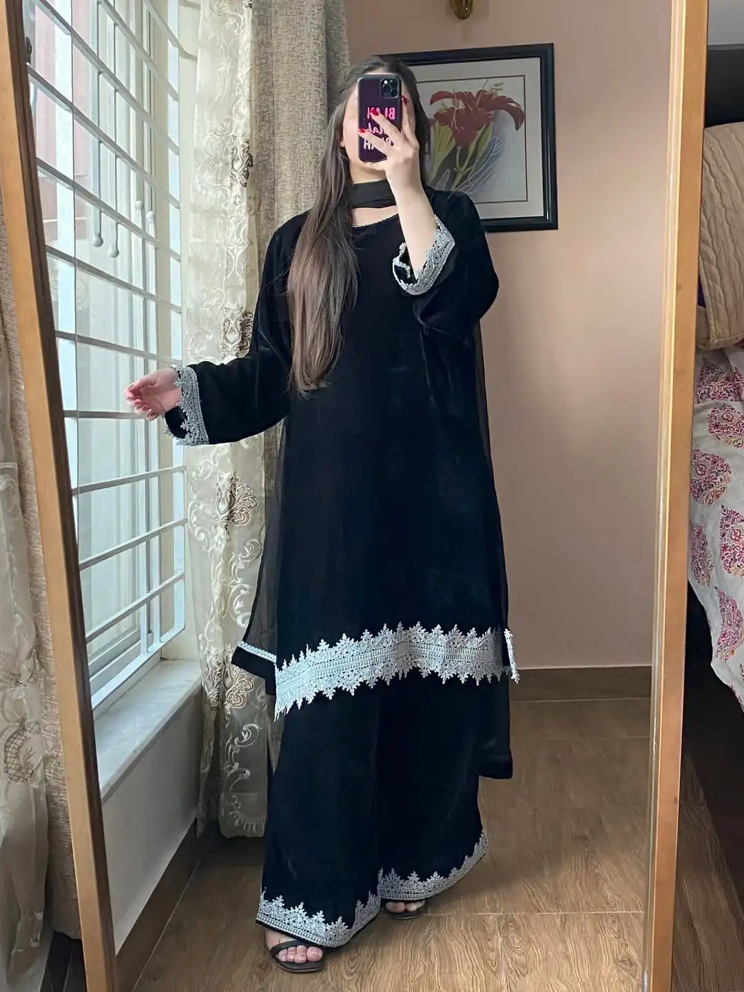 BE 419 Black Georgette Salwar Suit with Lace Work & Embroidery Work. Get it for ₹1849. Delivery 4-6 Working Days. Shop now. | Jump Suits, Tops & Bottoms, Track Suits, Trendy Wear, Casual Suits, Creative suits, Designer Suits, Palazzo Suits, Party Wear Suits, Patiala Suits, Salwar suit, Straight Suits