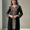 BE 426 Black Color Velvet Salwar Suit with Embroidery Work. Available at ₹1799 only. Delivery 4-6 Working Days. Shop now. | Jump Suits, Straight Suits, Tops & Bottoms, Track Suits, Trendy Wear, Casual Suits, Creative suits, Designer Suits, Palazzo Suits, Party Wear Suits, Patiala Suits, Salwar suit