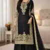 SSR 535 Black in Organza Silk Embroidery Work Salwar Suit . Available at ₹2399 only. Delivery 4-6 Working Days. Shop now. | Jump Suits, Straight Suits, Tops & Bottoms, Track Suits, Trendy Wear, Casual Suits, Creative suits, Designer Suits, Palazzo Suits, Party Wear Suits, Patiala Suits, Salwar suit