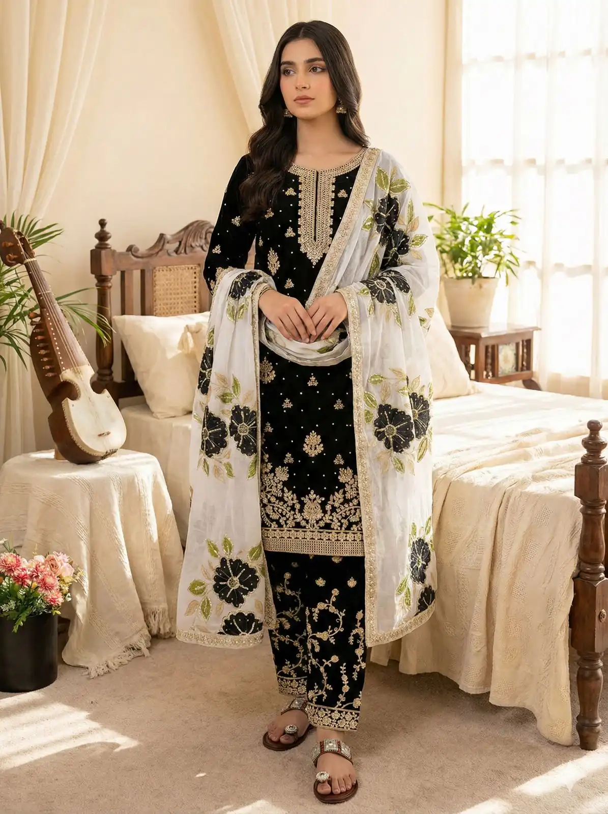 SRK 5315 Black Organza SILK Salwar Suit Perfect for Wedding, Party, Lohri, Ethnic Day, Eid – . Affordable Price ₹2499. Delivery 4-6 Working Days. | Jump Suits, Tops & Bottoms, Track Suits, Trendy Wear, Casual Suits, Creative suits, Designer Suits, Palazzo Suits, Party Wear Suits, Patiala Suits, Salwar suit, Straight Suits