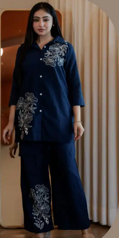 INLI Style-Up Blue Color Cotton Slub Kurti with Embroidery Work. Affordable Price ₹1499. Delivery 4-6 Working Days. Shop now. | Bollywood Kurti, Creative Kurtis, Designer Kurti, Kurti, Party Wear Kurti, Selfie Kurti