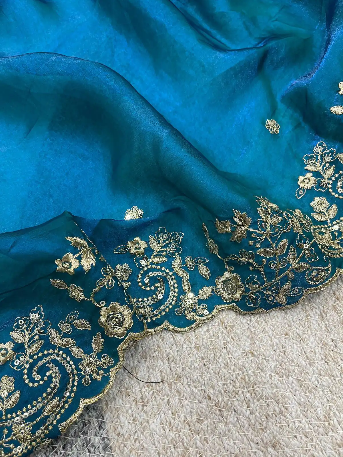 BT 3151 Blue Fandy Satin Silk Saree with Sequins Work & Embroidery Work. Get it for ₹1949. Delivery 4-6 Working Days. Shop now. | Bollywood Sarees, Creative Sarees, Designer Sarees, Embroidered Sarees, Ethnic Saree, Modern Digital sarees, Party Wear Sarees, Sarees