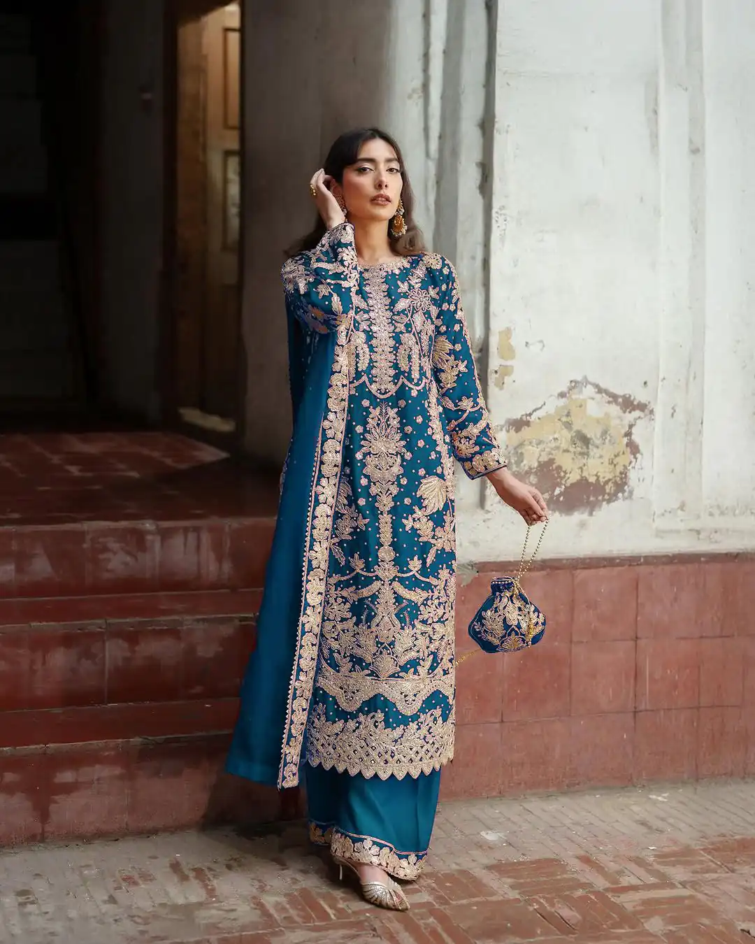 ZF 433 Blue Faux Georgette Salwar Suit Perfect for Wedding, Party, Anniversary, Ethnic Day, Raksha Bandhan – . Introductory Price ₹2149. Delivery 4-6 Wor | Jump Suits, Straight Suits, Tops & Bottoms, Track Suits, Trendy Wear, Casual Suits, Creative suits, Designer Suits, Palazzo Suits, Party Wear Suits, Patiala Suits, Salwar suit