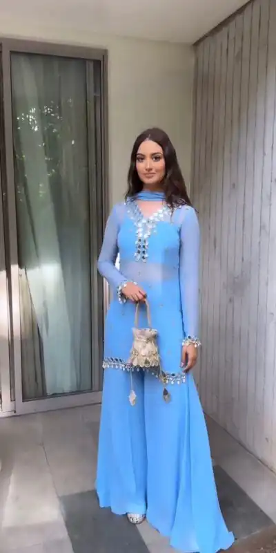 RTC 5779 Blue Faux Georgette Salwar Suit with Cowrie Work & Mirror Work. Best Price ₹1949. Delivery 4-6 Working Days. Shop now. | Jump Suits, Casual Suits, Creative suits, Designer Suits, Palazzo Suits, Party Wear Suits, Patiala Suits, Salwar suit, Straight Suits