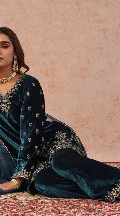 BE 420 Blue Color Organza Salwar Suit with Embroidery Work. Available at ₹2099 only. Delivery 4-6 Working Days. Shop now. | Jump Suits, Straight Suits, Tops & Bottoms, Track Suits, Trendy Wear, Casual Suits, Creative suits, Designer Suits, Palazzo Suits, Party Wear Suits, Patiala Suits, Salwar suit