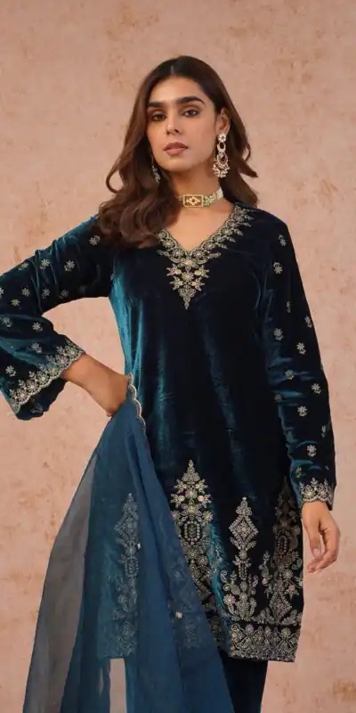 BE 420 Blue Color Organza Salwar Suit with Embroidery Work. Available at ₹2099 only. Delivery 4-6 Working Days. Shop now. | Jump Suits, Straight Suits, Tops & Bottoms, Track Suits, Trendy Wear, Casual Suits, Creative suits, Designer Suits, Palazzo Suits, Party Wear Suits, Patiala Suits, Salwar suit