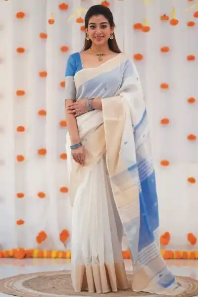 KPR 272 Blue Color Soft Lilan Slab Saree with Lace Work & Lace Border. Get it for ₹1399. Delivery 4-6 Working Days. Shop now. | Bollywood Sarees, Creative Sarees, Designer Sarees, Embroidered Sarees, Ethnic Saree, Modern Digital sarees, Party Wear Sarees, Sarees