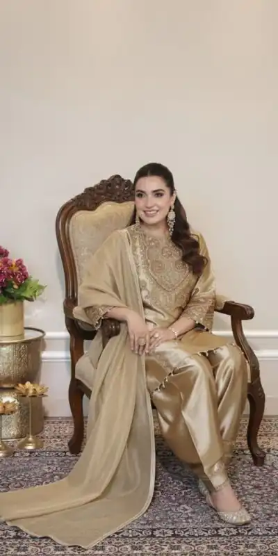 LG 2050 Chiku Fendy Salwar Suit with Embroidery Work. Wedding, Party, Festive, Events, Special Price ₹2049. Delivery 4-6 Working Days. Shop now. | Jump Suits, Straight Suits, Tops & Bottoms, Track Suits, Trendy Wear, Casual Suits, Creative suits, Designer Suits, Palazzo Suits, Party Wear Suits, Patiala Suits, Salwar suit