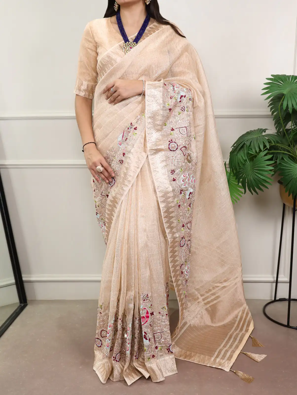 YNF 7401 Cream in Zari Kota Tissue Zari Work & Embroidery Work Saree . Get it for ₹3199. Delivery 4-6 Working Days. Shop now. | Bollywood Sarees, Creative Sarees, Designer Sarees, Embroidered Sarees, Ethnic Saree, Modern Digital sarees, Party Wear Sarees, Sarees