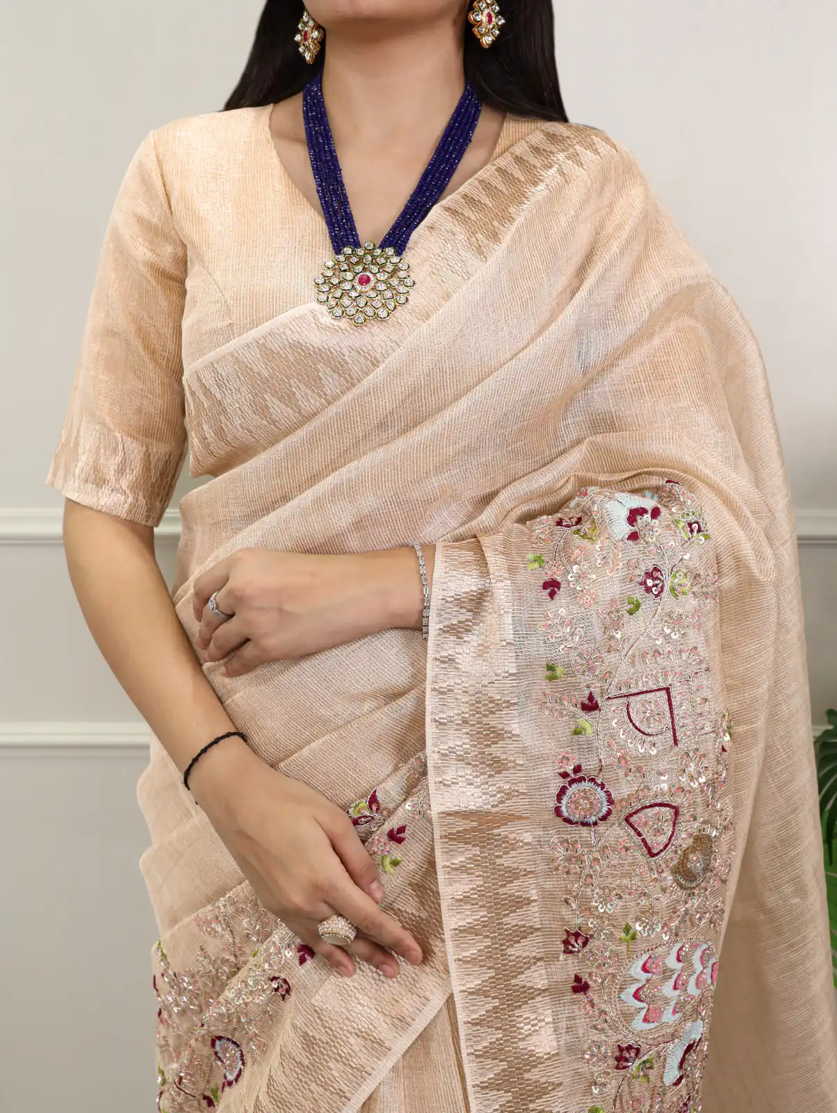 YNF 7401 Cream in Zari Kota Tissue Zari Work & Embroidery Work Saree . Get it for ₹3199. Delivery 4-6 Working Days. Shop now. | Bollywood Sarees, Creative Sarees, Designer Sarees, Embroidered Sarees, Ethnic Saree, Modern Digital sarees, Party Wear Sarees, Sarees