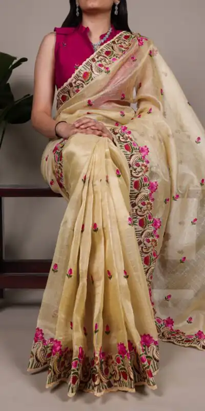 YNF 7400 Gold Zari Kota Tissue Saree Perfect for Wedding, Party, Mehendi, Housewarming, Haldi – . Special Price ₹3299. Delivery 4-6 Working Days. | Bollywood Sarees, Creative Sarees, Designer Sarees, Embroidered Sarees, Ethnic Saree, Modern Digital sarees, Party Wear Sarees, Sarees