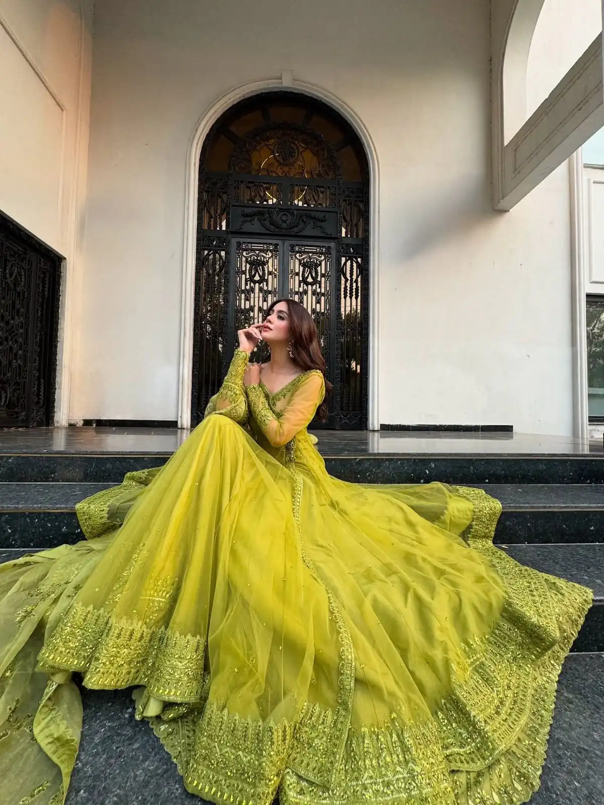 RTC 5895 Green Butterfly Net Lehenga Choli with Designer Work. Affordable Price ₹2599. Delivery 4-6 Working Days. Shop now. | Bollywood Lehenga, Creative Lehenga, Designer Lehenga, Embroidered Lehenga, Lehenga, Party Wear Lehenga