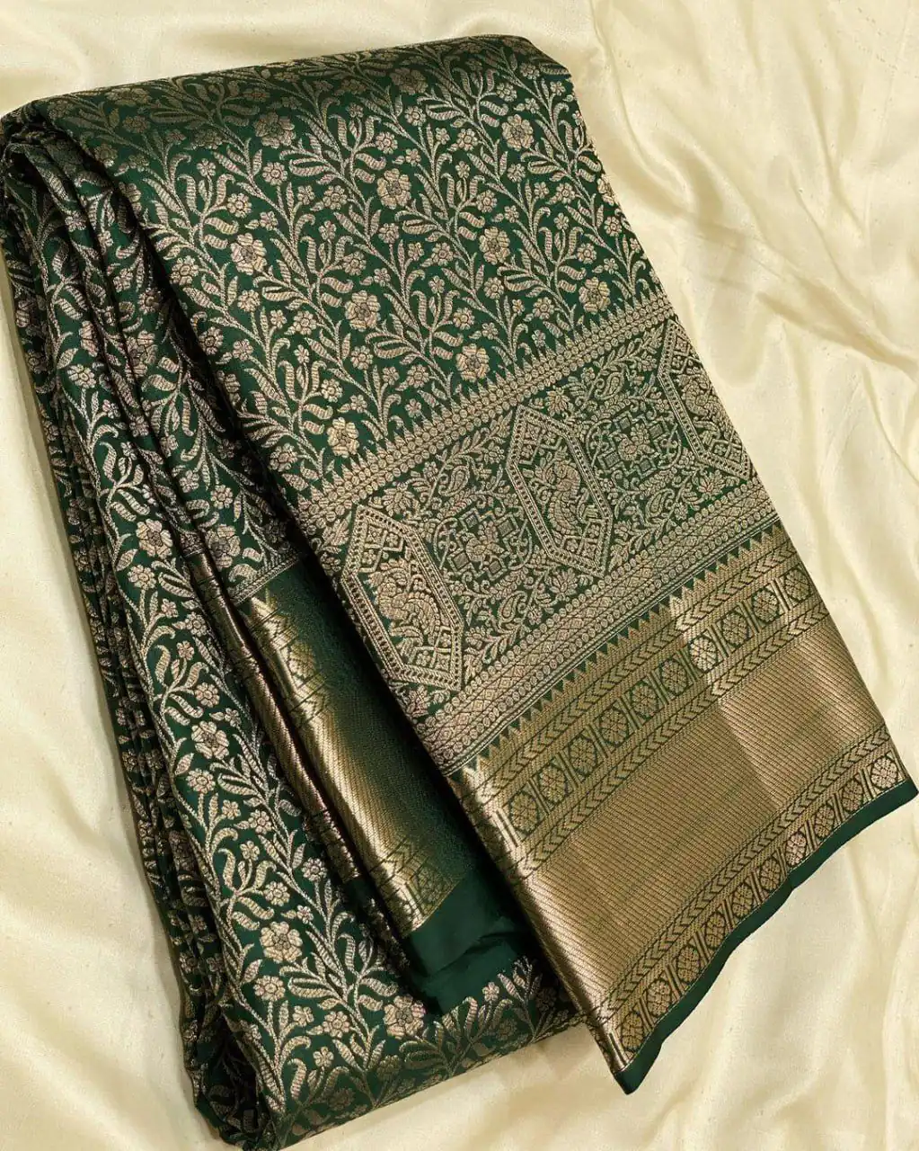 KPR 261 Green in Soft Lichi Silk Lace Border & Lace Work Saree . Available at ₹1499 only. Delivery 4-6 Working Days. Shop now. | Bollywood Sarees, Creative Sarees, Designer Sarees, Embroidered Sarees, Ethnic Saree, Modern Digital sarees, Party Wear Sarees, Sarees