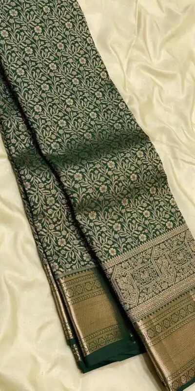 KPR 261 Green in Soft Lichi Silk Lace Border & Lace Work Saree . Available at ₹1499 only. Delivery 4-6 Working Days. Shop now. | Bollywood Sarees, Creative Sarees, Designer Sarees, Embroidered Sarees, Ethnic Saree, Modern Digital sarees, Party Wear Sarees, Sarees