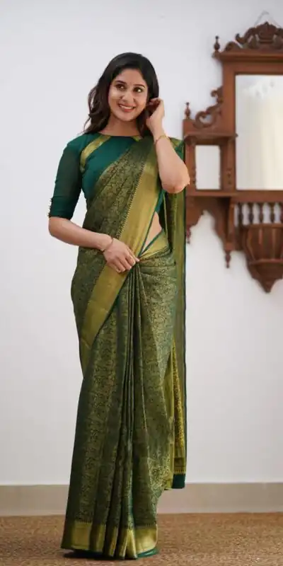 KPR 168 Green in Soft Lichi Silk Lace Border & Lace Work Saree . Available at ₹1299 only. Delivery 4-6 Working Days. Shop now. | Bollywood Sarees, Creative Sarees, Designer Sarees, Embroidered Sarees, Ethnic Saree, Modern Digital sarees, Party Wear Sarees, Sarees