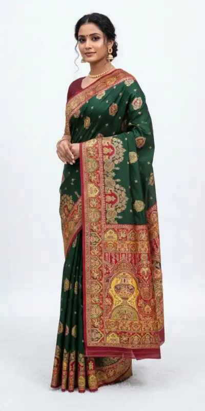 MB 56 Green in Color Paithani Silk Lace Border & Lace Work Saree . Special Price ₹2399. Delivery 4-6 Working Days. Shop now. | Bollywood Sarees, Creative Sarees, Designer Sarees, Embroidered Sarees, Ethnic Saree, Modern Digital sarees, Party Wear Sarees, Sarees