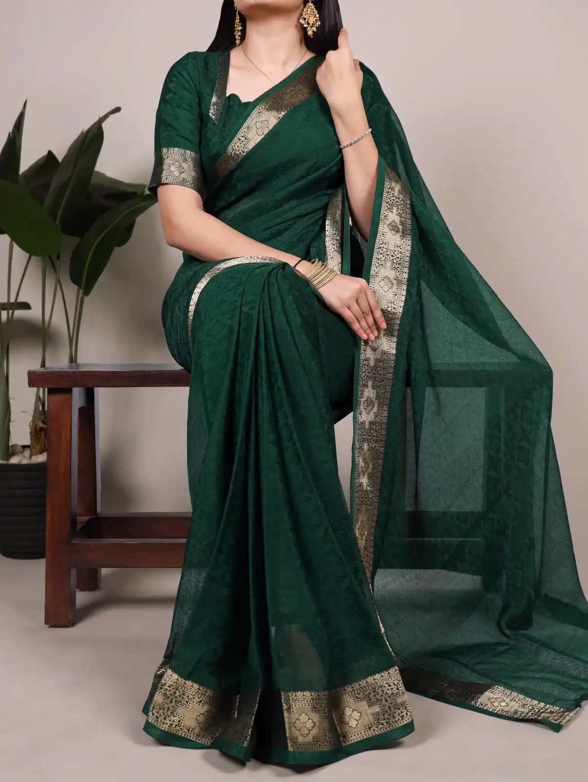 YNF 7911 Green Poly Shimmer Saree Perfect for Wedding, Party, Ganesh Chaturthi, Bridal Wear, Temple Visit –. Available at ₹1499 only. Delivery 4-6 Workin | Bollywood Sarees, Creative Sarees, Designer Sarees, Embroidered Sarees, Ethnic Saree, Modern Digital sarees, Party Wear Sarees, Sarees
