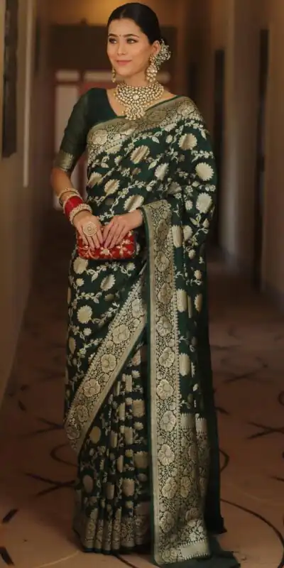 KP 5085 Green in Soft Lichi Silk Wedding, Party, Festive, Events Designer Work Saree . Get it for ₹1349. Delivery 4-6 Working Days. Shop now. | Bollywood Sarees, Creative Sarees, Designer Sarees, Embroidered Sarees, Ethnic Saree, Modern Digital sarees, Party Wear Sarees, Sarees