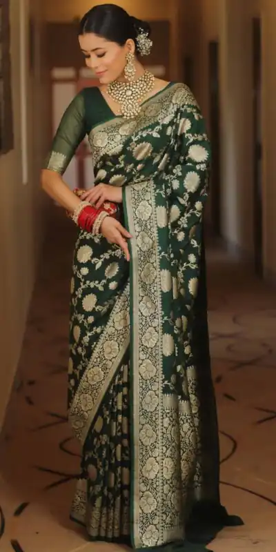 KP 5085 Green in Soft Lichi Silk Wedding, Party, Festive, Events Designer Work Saree . Get it for ₹1349. Delivery 4-6 Working Days. Shop now. | Bollywood Sarees, Creative Sarees, Designer Sarees, Embroidered Sarees, Ethnic Saree, Modern Digital sarees, Party Wear Sarees, Sarees