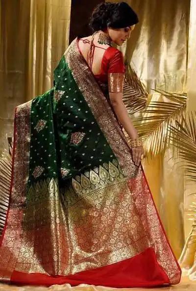 KPR 227 Green in Color Soft Lichi Silk. Lace Border & Lace Work Saree Grab it for ₹1399. Delivery 4-6 Working Days. Shop now. | Bollywood Sarees, Creative Sarees, Designer Sarees, Embroidered Sarees, Ethnic Saree, Modern Digital sarees, Party Wear Sarees, Sarees