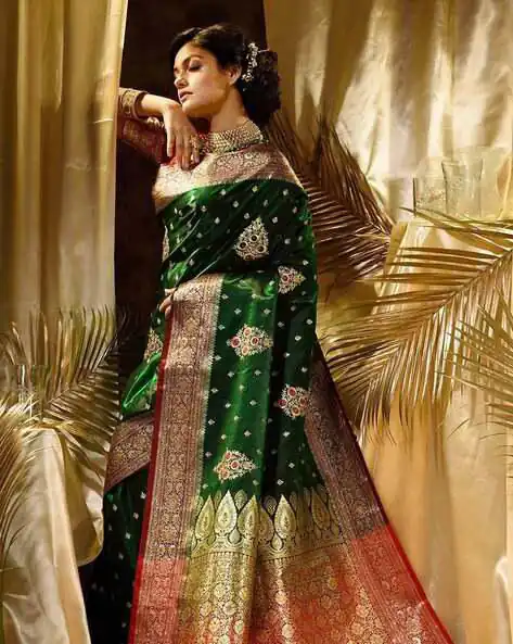 KPR 227 Green in Color Soft Lichi Silk. Lace Border & Lace Work Saree Grab it for ₹1399. Delivery 4-6 Working Days. Shop now. | Bollywood Sarees, Creative Sarees, Designer Sarees, Embroidered Sarees, Ethnic Saree, Modern Digital sarees, Party Wear Sarees, Sarees